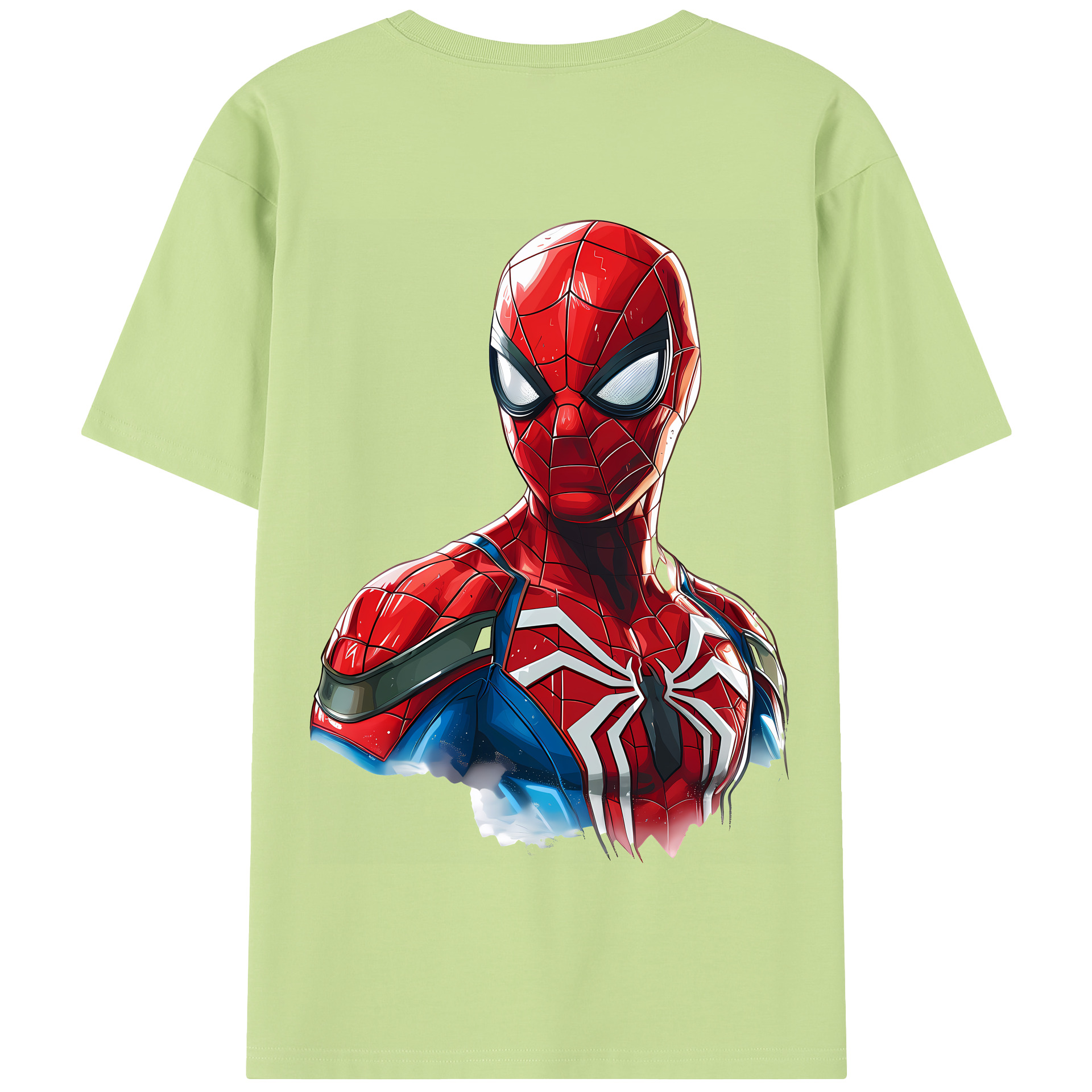 （画像用） Spider Man スパイダーマン 綿100％半袖Tシャツ（背面プリント）